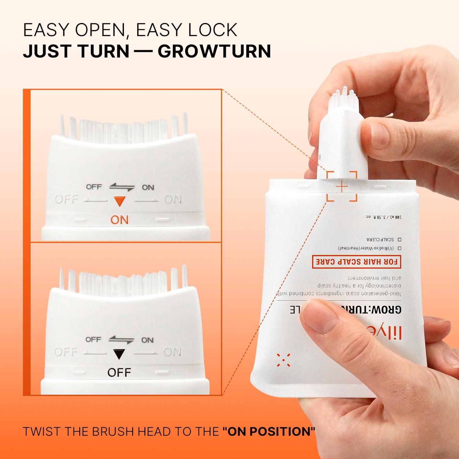 Grow Turn Scalp Ampoule 100ml with BioExo Water and Scalp Clera Biotechnology Hair Growth Scalp Treatment