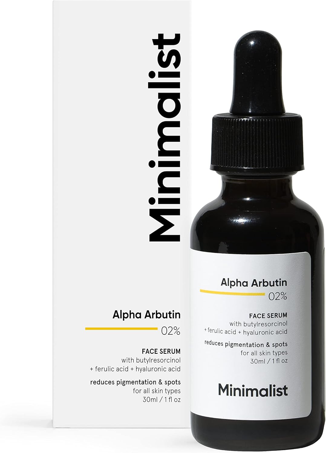 Minimalist Alpha Arbutin 2% Face Serum 30ml | Set of 3