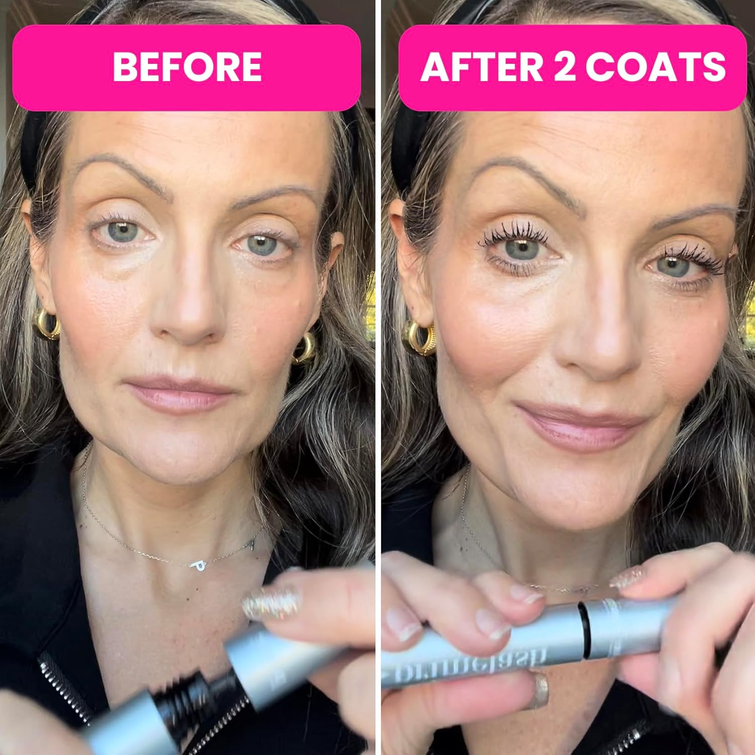 Primelash Lengthening & Volumizing Mascara by Promelics | Long Lash Volume Mascara 6ml | Buildable Definition Eye Makeup