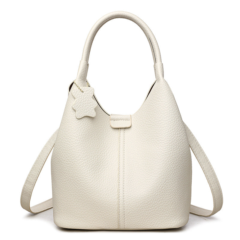Black Pebbled Leather Hobo Bag with Crossbody Strap | Soft Slouchy Shoulder Tote