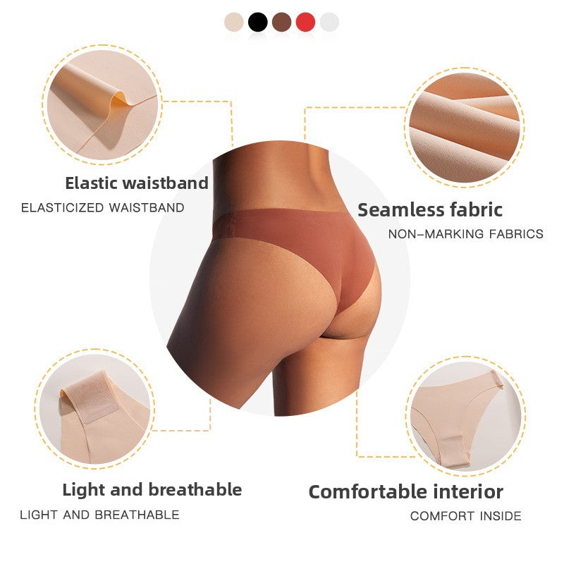Seamless Breathable Bikini Panties for Women ? Soft Skin-Friendly No Show Underwear in Multiple Colors