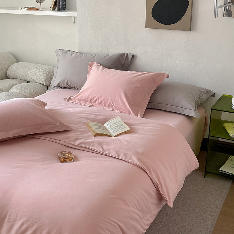 Two-Tone Gray & Taupe Bedding Set | Soft Reversible Duvet Cover with Pillowcases - Queen & King