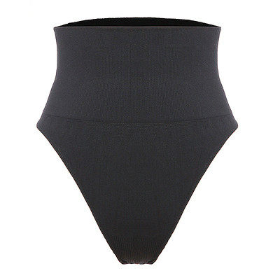 High Waist Tummy Control Thong Shapewear for Women - Seamless Slimming Waist Trainer Thong Panty Body Shaper