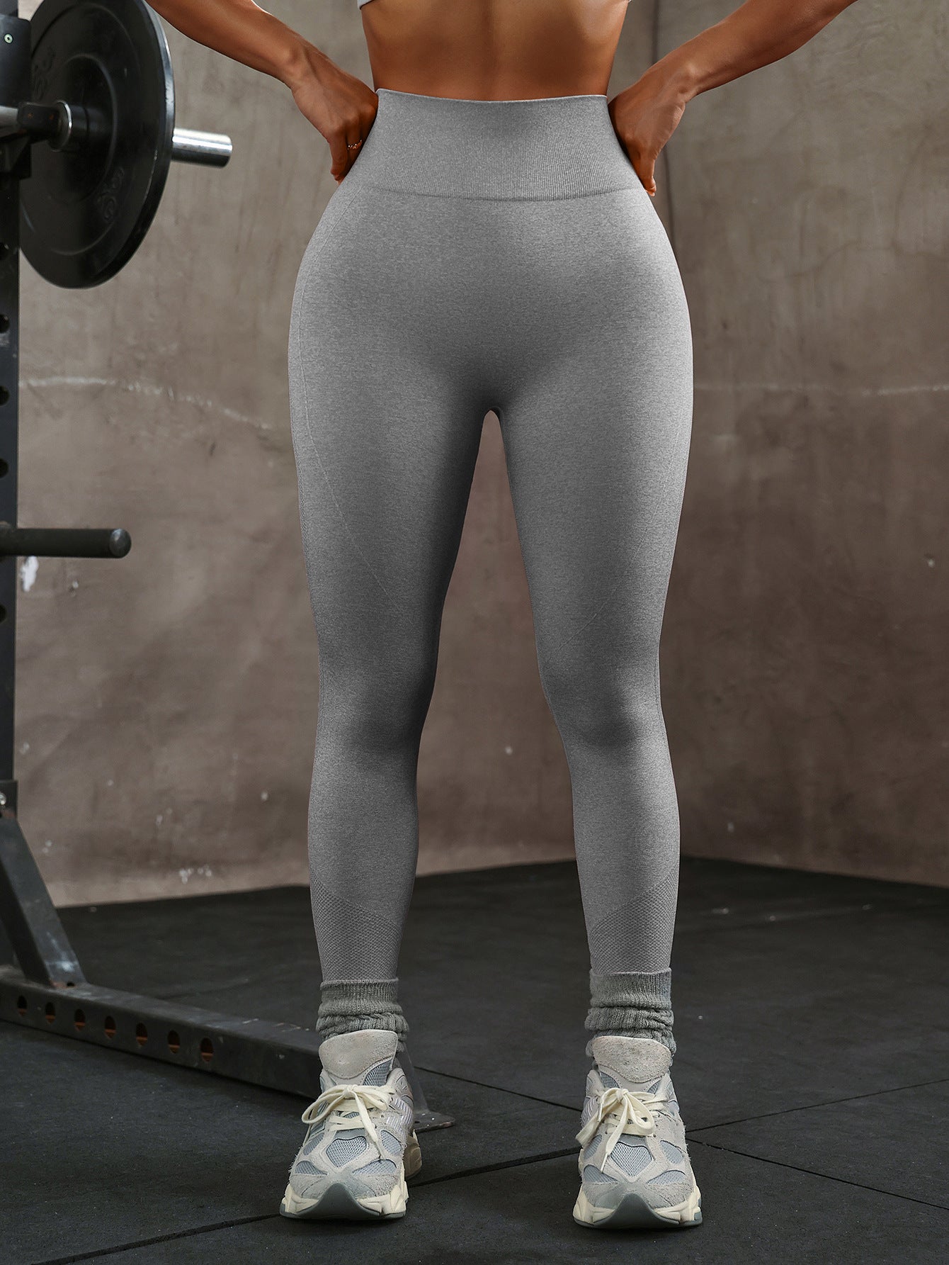 Women's Seamless Scrunch Butt Leggings High Waist Booty Lifting Gym Yoga Pants ? Grey, Pink, Dark Grey, Black