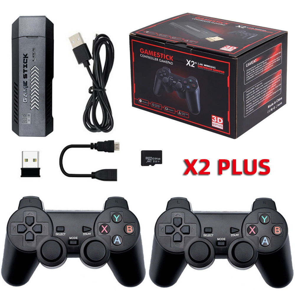 Retro Game Stick X2 Plus 41000+ Games | 2.4G Wireless Dual Controller 128GB 3D Emulator PSP PS1 N64 HDMI TV Game Console