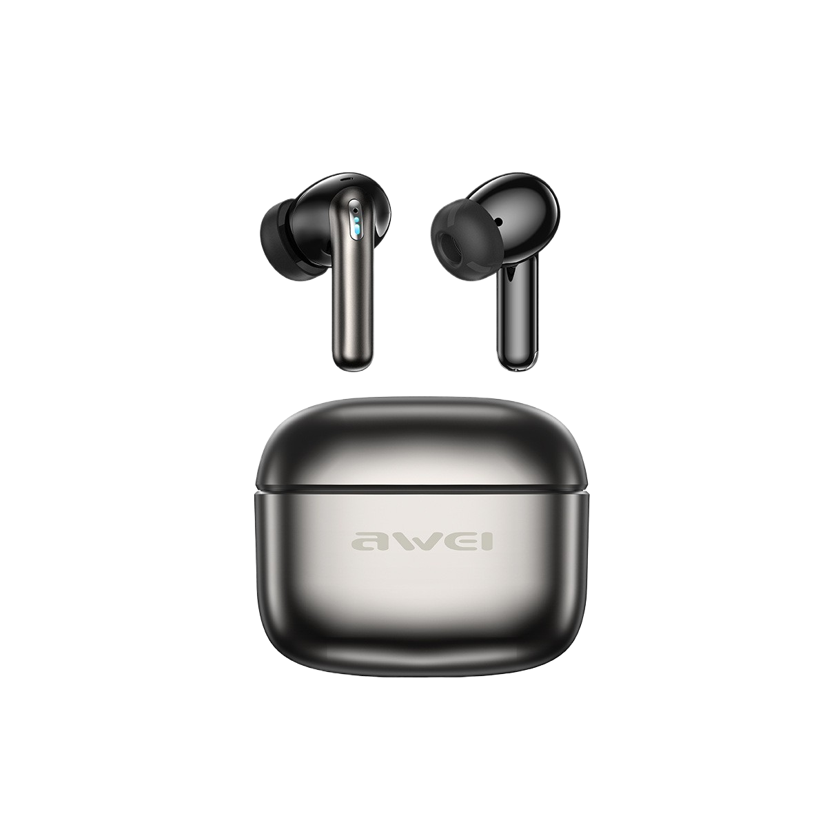 AWEI ANC ENC Noise Cancelling TWS Wireless Earbuds Bluetooth 5.4 Low Game Latency Immersive Surround Bass Long Battery Life LED Charging Case Hunter's Choice for Gaming Music iPhone Android