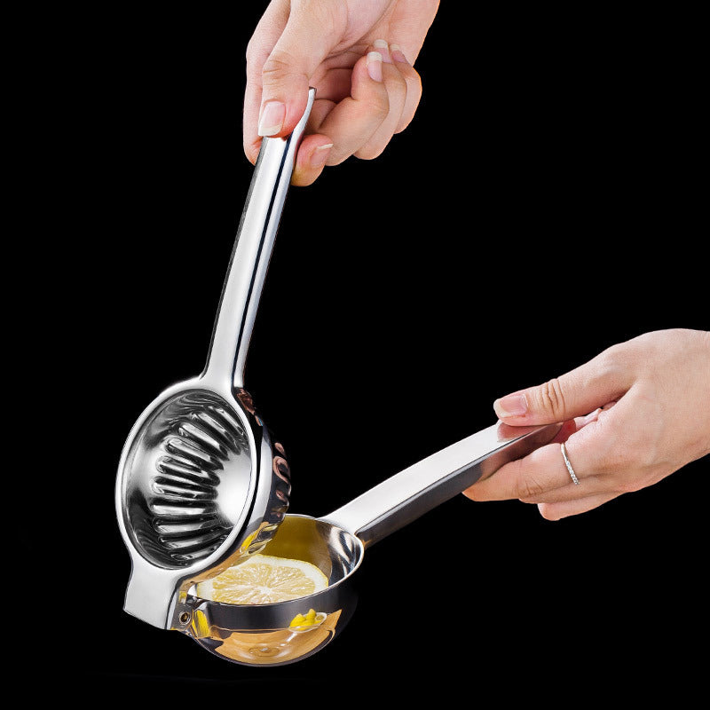 Stainless Steel Manual Lemon Squeezer | Heavy Duty Hand Citrus Juicer Press Tool