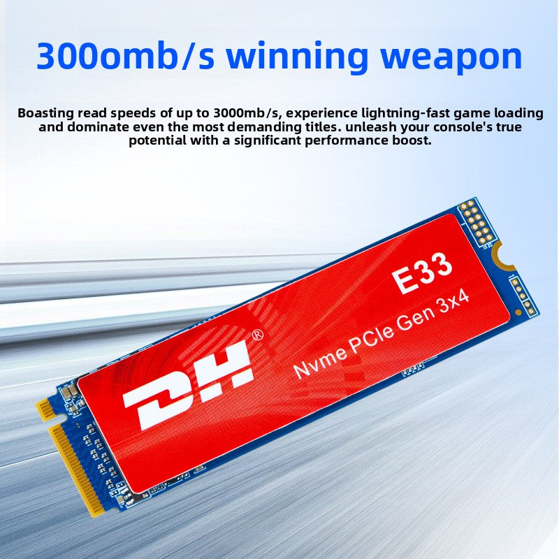 DH E33 128GB NVMe M.2 SSD | PCIe Gen 3x4 2075MB/s Internal Solid State Drive | Flagship Chip 3-Year Warranty Laptop PC Upgrade
