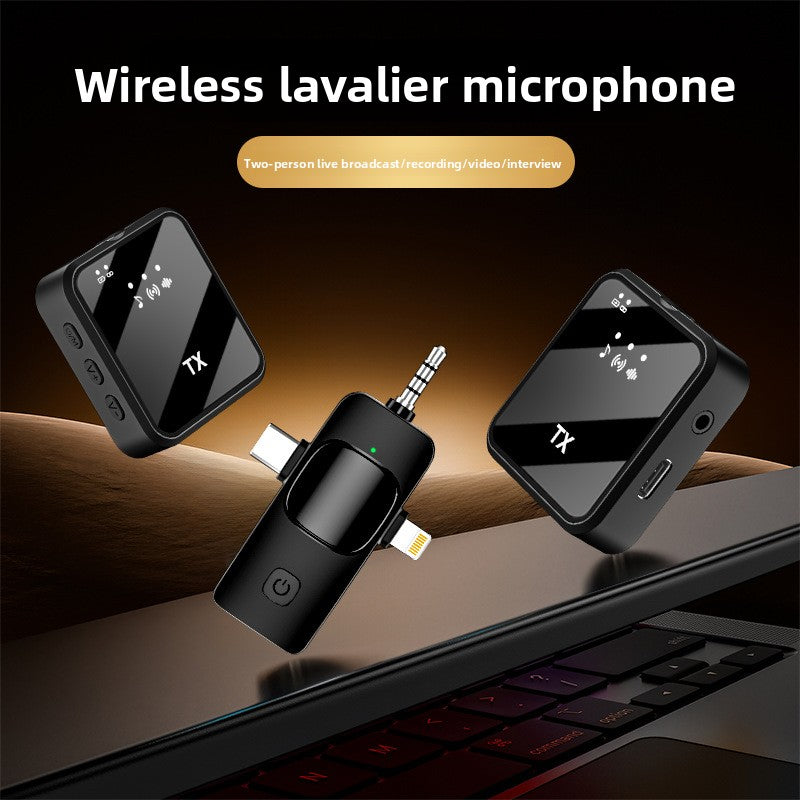 Dual Wireless Lavalier Microphone Set | 2 TX Transmitters & USB-C Receiver | Fur Windscreen Clip-On Mics for iPhone, Android & Cameras | Vlog & Interview Kit