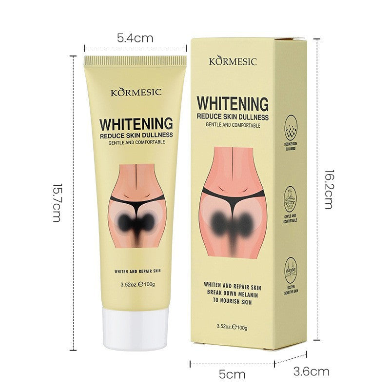 Kormesic Whitening Cream 100g Reduce Skin Dullness Brighten and Repair Intimate Areas Break Down Melanin Gentle Comfortable Formula for Sensitive Skin