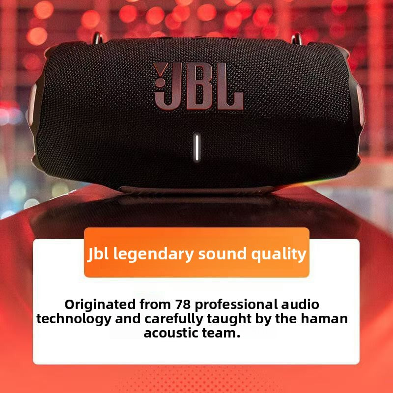 JBL Xtreme 4 Portable Bluetooth Speaker IP67 Waterproof 24H Battery Pure Bass Sound Shoulder Strap Playtime Boost PartyBoost Multipoint Connection Black by Harman Outdoor Party Travel
