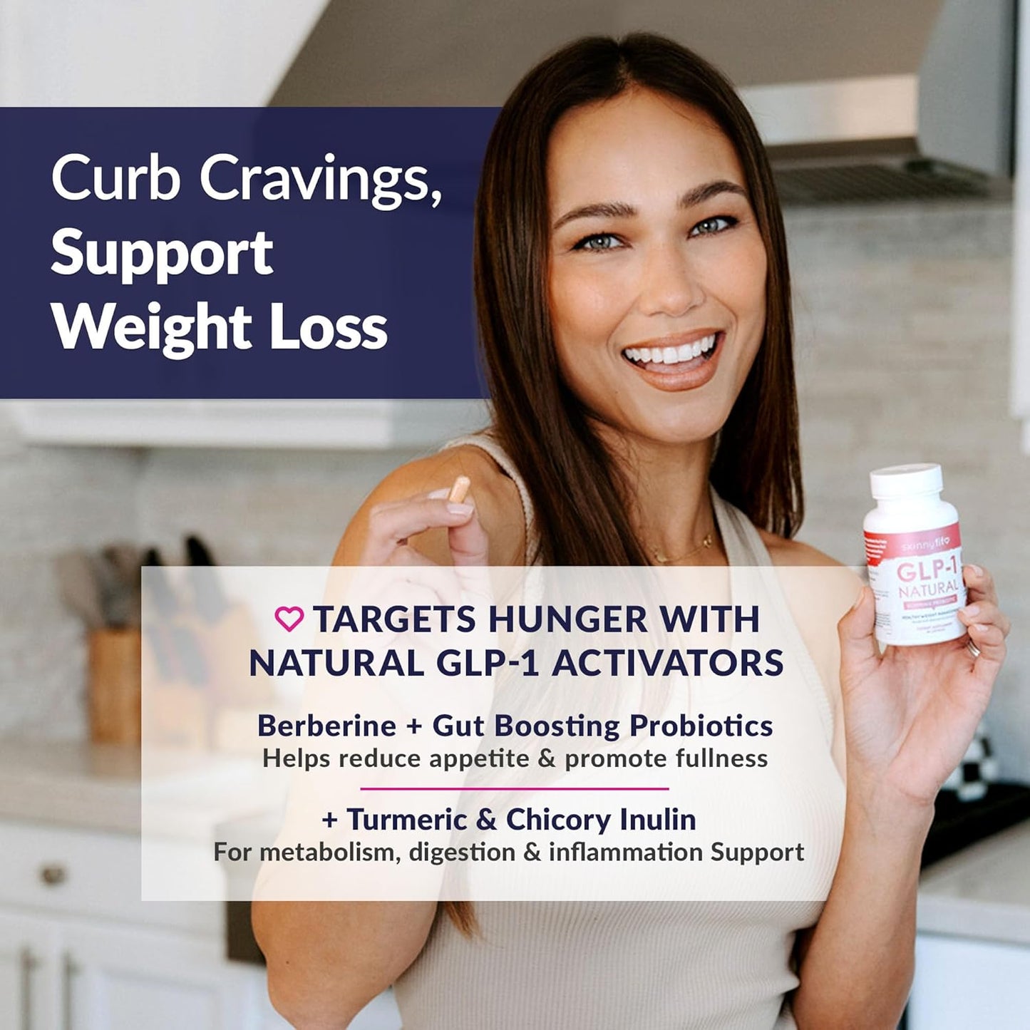 Natural Slimming Probiotic Set of 2 | Berberine Extract | Appetite & Craving Control | Healthy Weight Management | 30 Capsules Each