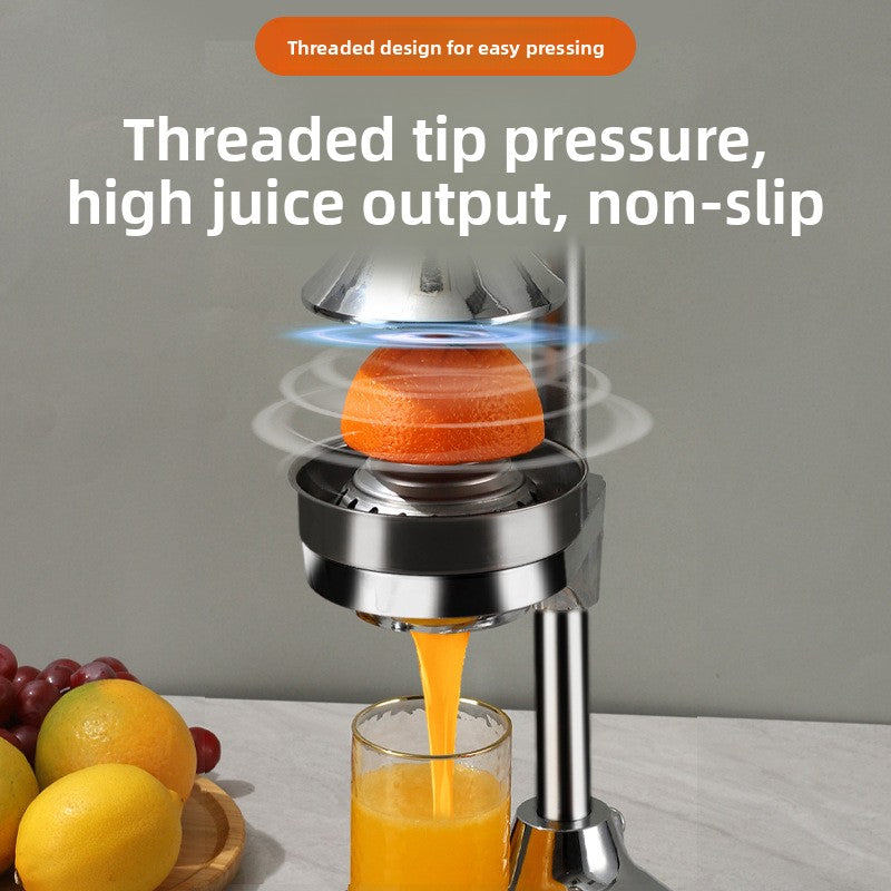 Heavy Duty Stainless Steel Manual Hand Press Juicer Dual Mode Citrus Squeezer with Non Slip Base for Orange Lemon Tangerine and Fruit Juice