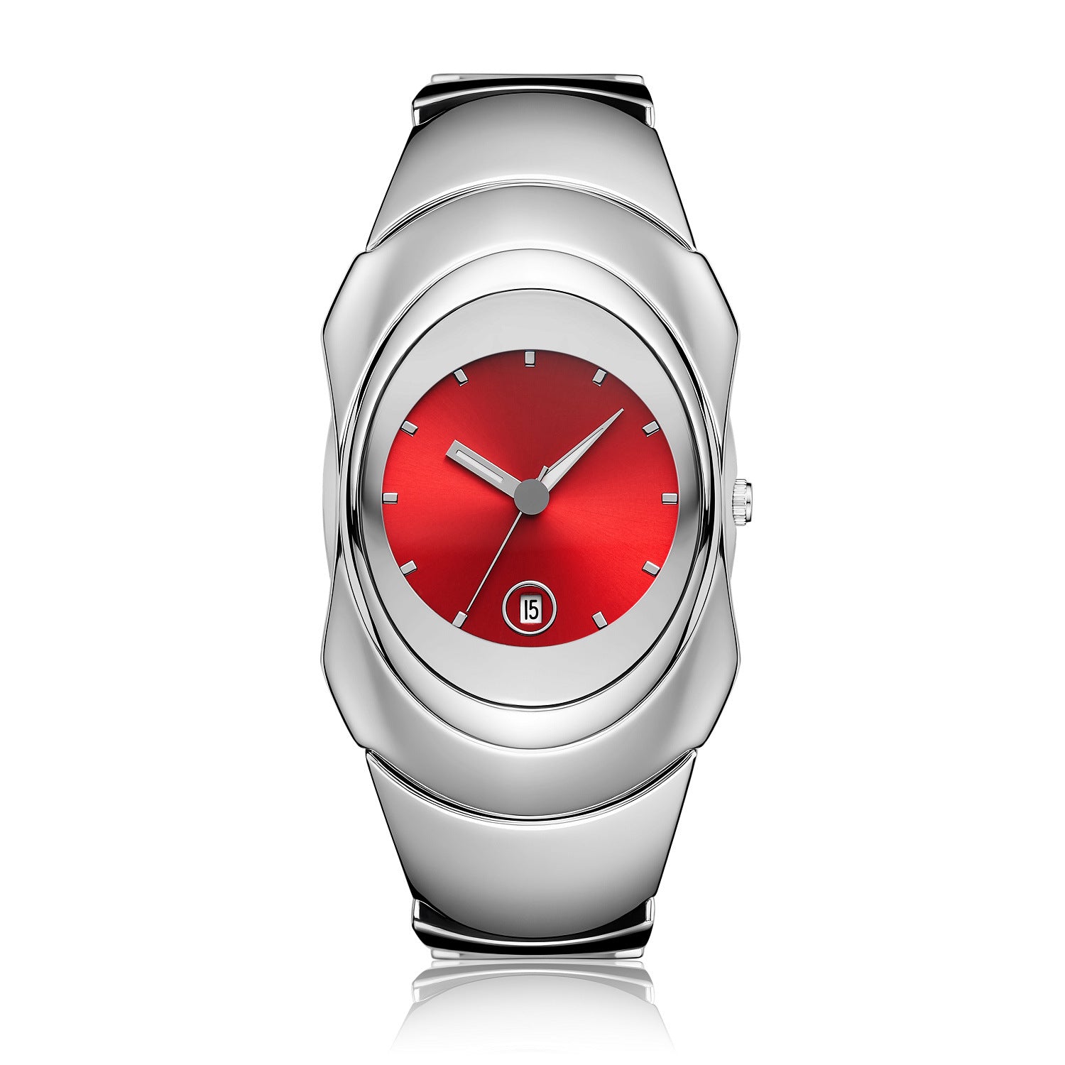 Black Bangle Watch for Women | Elegant All-Black Bracelet Watch with Date Display
