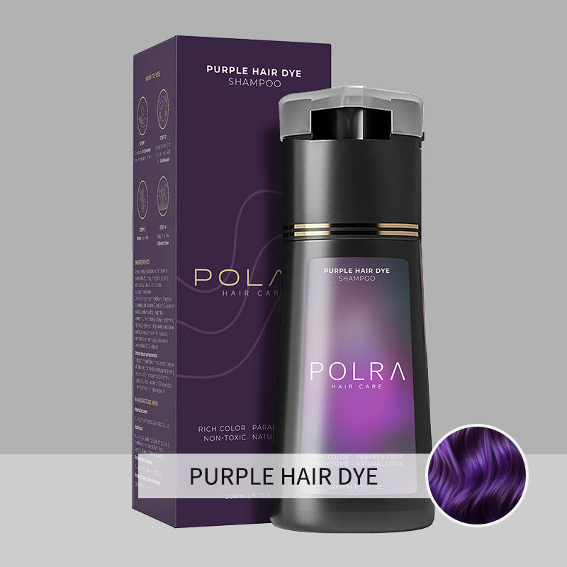NOAV Haar Dunkelbraun Haarfärbeshampoo 200ml Satter Farbton Parabene-frei Ungiftig Natürlicher Look Grauabdeckung Farbshampoo für Männer und Frauen