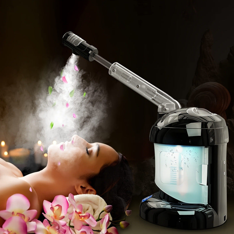 Professioneller Gesichtsbedampfer mit ausziehbarer Ozon-Düse | Heißer Dampf Gesichtsbedampfer für tiefe Porenreinigung, Hydratation & Spa-Hautpflege zu Hause