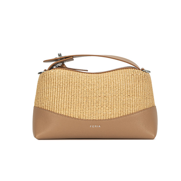 Pale Yellow Woven Leather Shoulder Bag - Intrecciato Basketweave Hobo Bag | Designer Style Slouchy Handbag
