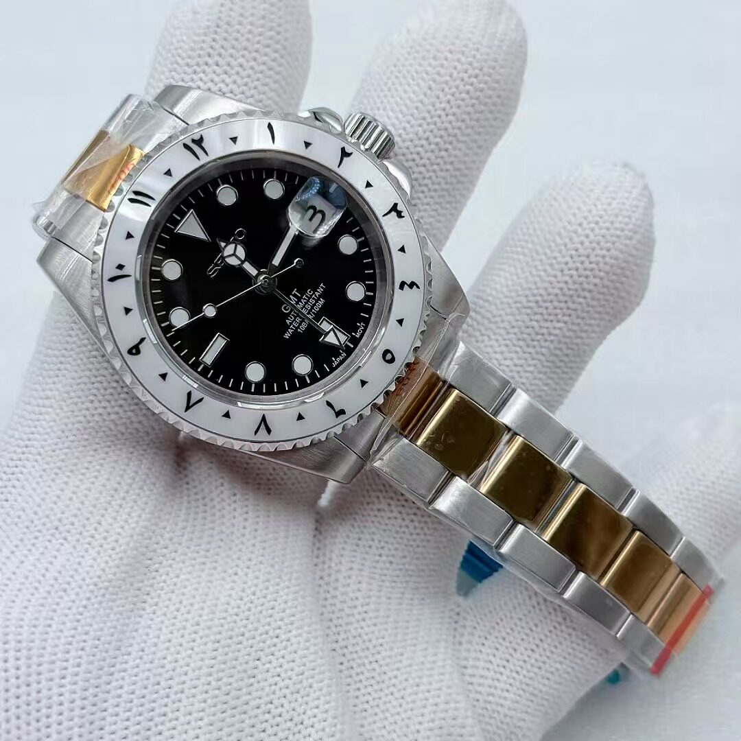 Seiko Automatic Watch Men | Arabic Numeral Blue Tapisserie Dial | Octagon Screw Bezel | Silver Steel Royal Oak Style Watch