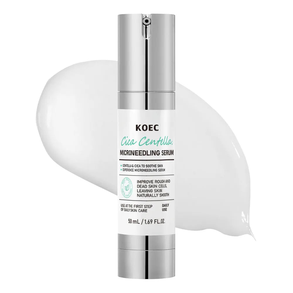 KOEC Cica Centella Microneedling Serum Set of 2 | Smooth & Soothe Skin 50ml Daily Use