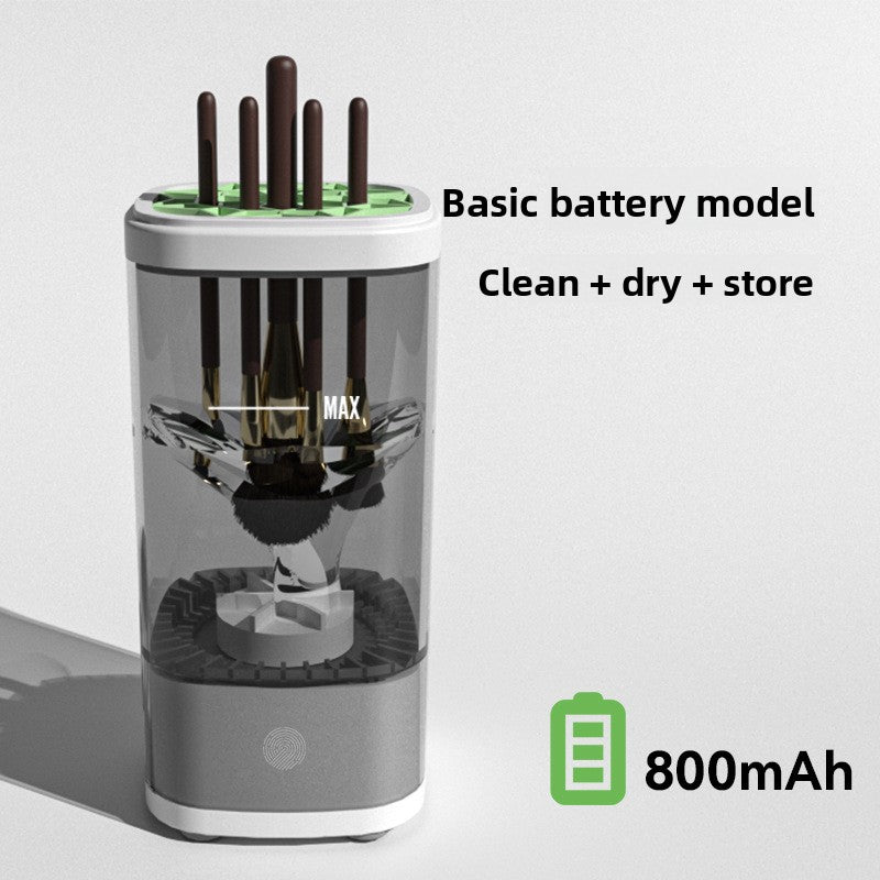 Electric Makeup Brush Cleaner Machine | Automatic Brush Washing Drying Storage Tool USB Rechargeable