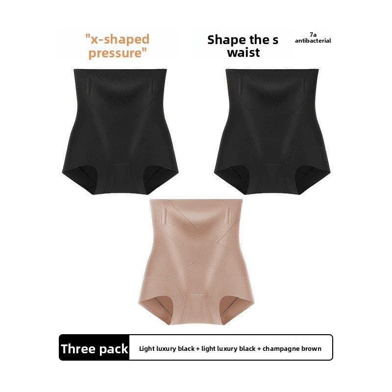 Pantaloncino Modellante Contenitivo a Vita Alta da Donna con Supporto Osseo | Nudo