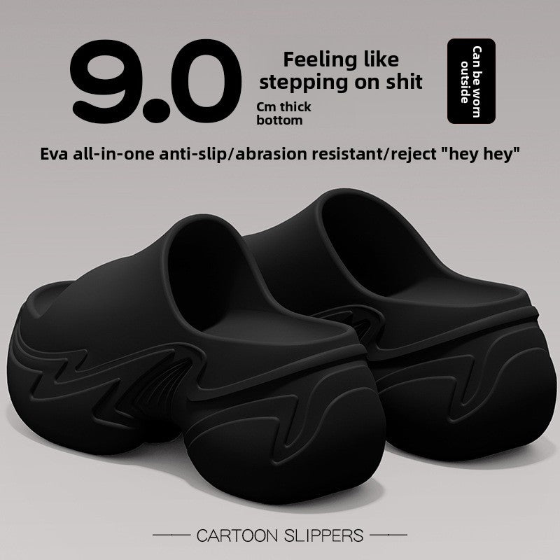 Thick Sole Cloud Slippers | 9CM EVA Anti-Slip Cartoon Platform Slides | Indoor Outdoor Unisex