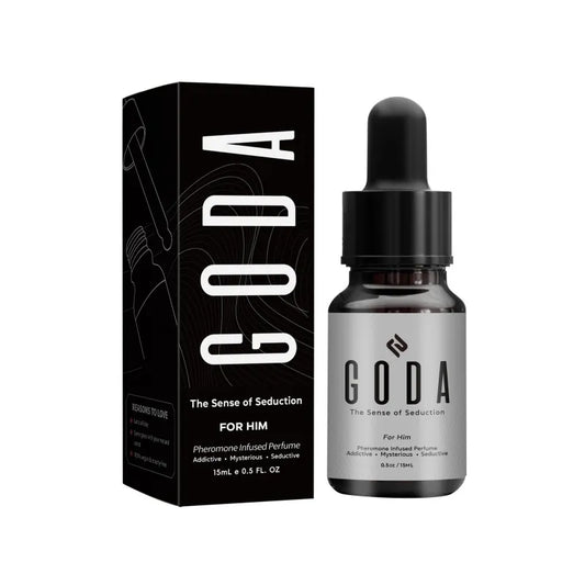 GODA The Sense of Seduction – Pheromone Infused Cologne For Him Set of 2 (2 x 15ml) | Addictive Mysterious Seductive Dropper Fragrance
