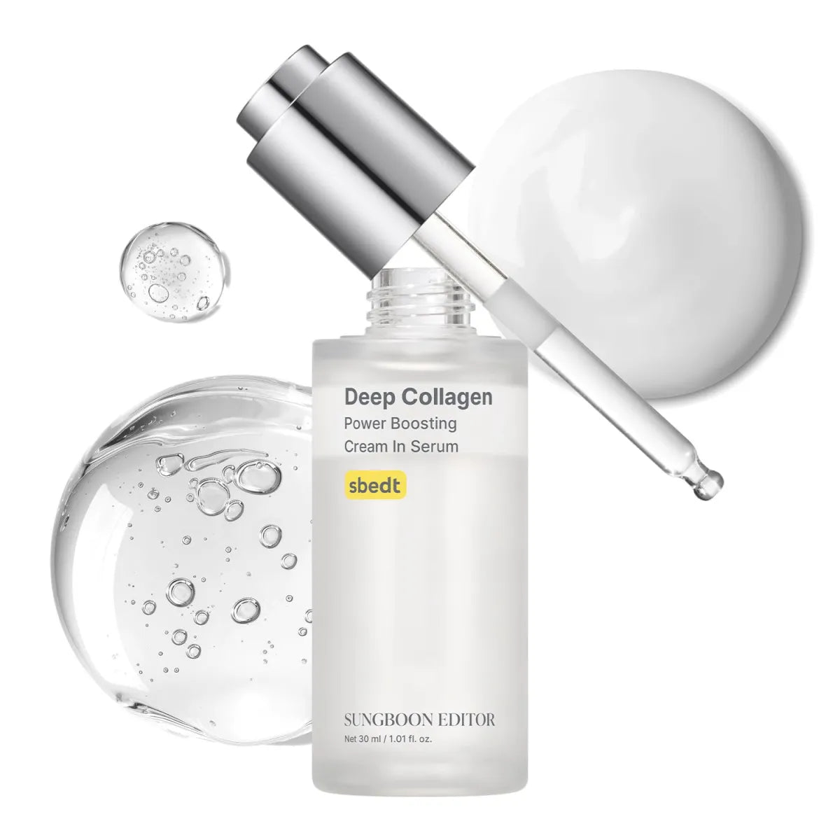 Sungboon Editor Deep Collagen Power Boosting Cream In Serum 2Pcs Set 30ml | Anti-Aging Korean Serum