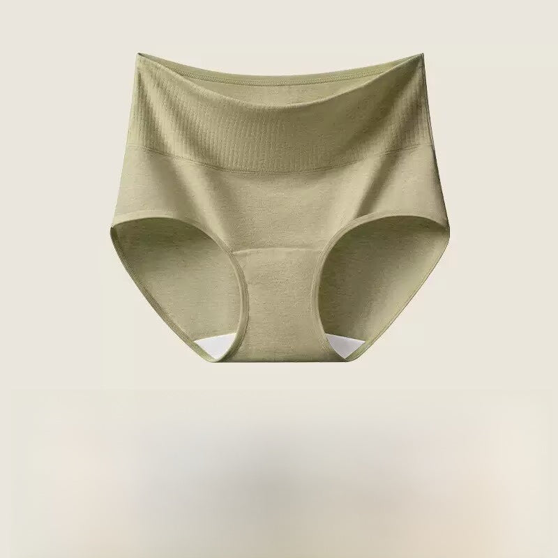 Slip a vita alta in cotone a costine | Intimo contenitivo da donna | Morbide mutandine a vita alta per tutti i giorni