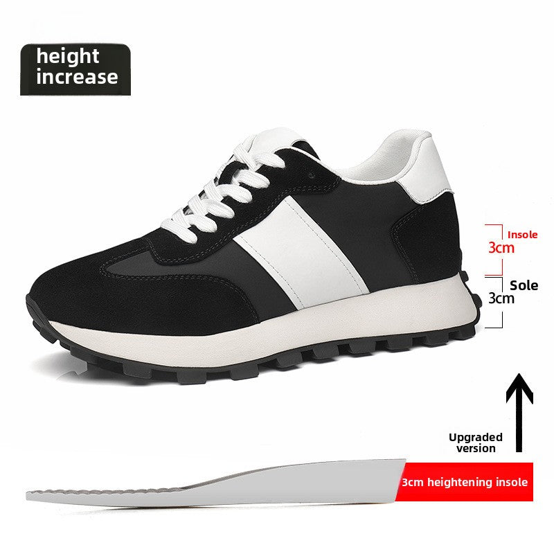 Light Gray Suede Retro Runner Sneaker Beige Panel White Lace Up Gum Sole Casual | Women Men Comfortable Everyday Walking Fashion Sneaker Shoes