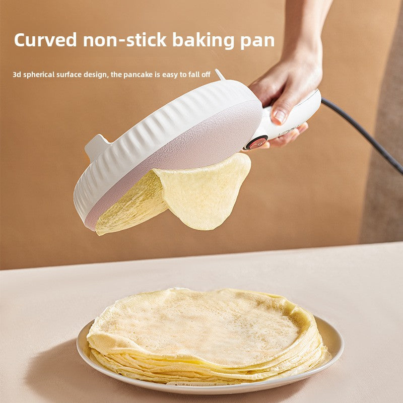 Electric Curved Non-Stick Crepe Maker | 3D Spherical Surface Pancake Baking Pan | Easy Release Thin Pancake & Crepe Machine
