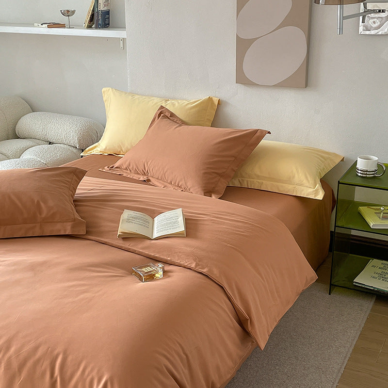 Two-Tone Gray & Taupe Bedding Set | Soft Reversible Duvet Cover with Pillowcases - Queen & King