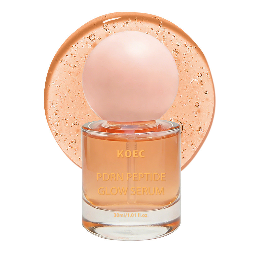 KOEC PDRN Pink Peptide Glow Serum | Dark Spot Care & Even Skin Tone | Korean Brightening Face Serum 30ml