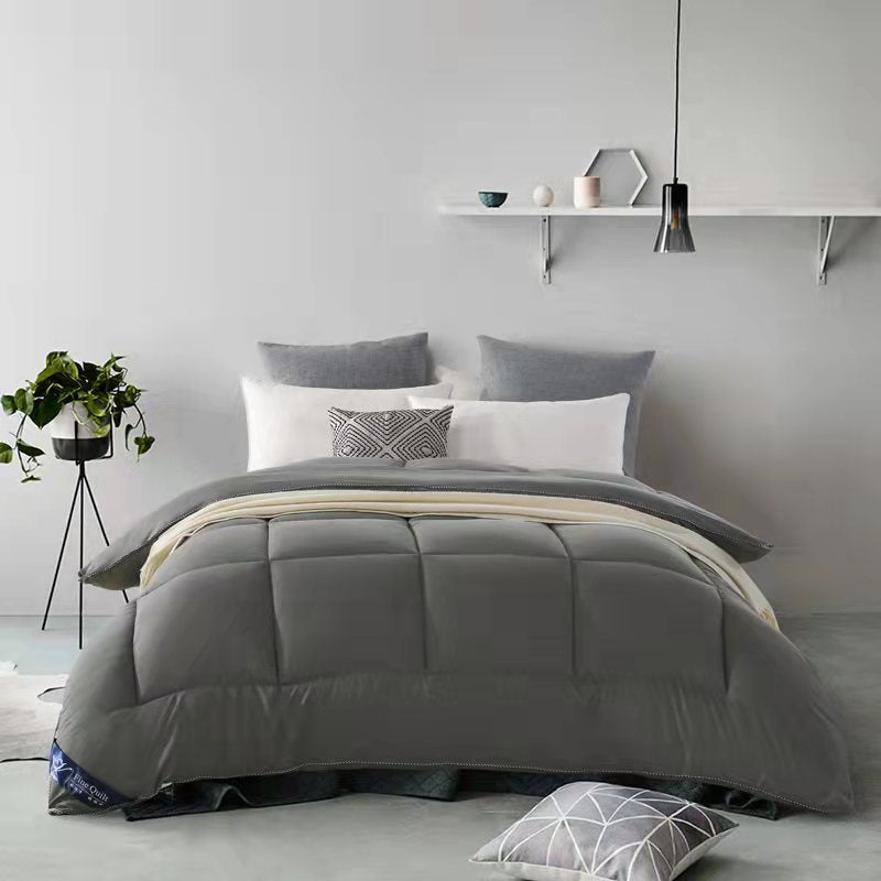 Luxury Fluffy White Comforter | Ultra-Soft Quilted Duvet Insert | All-Season Bed Comforter King Queen Full Twin