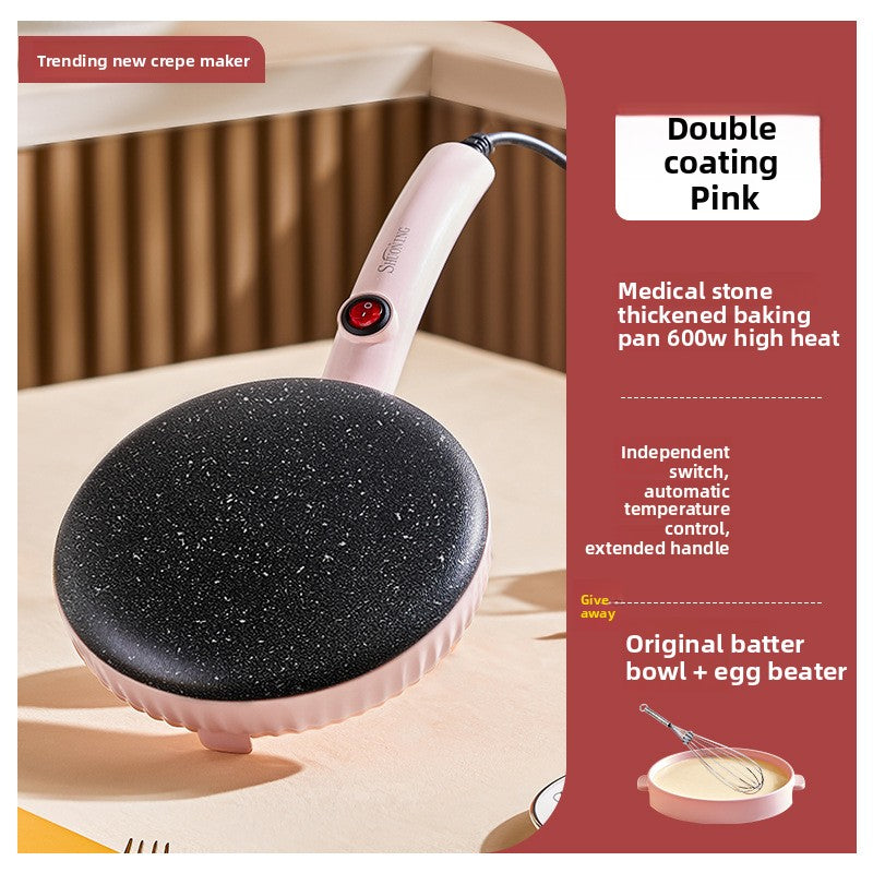 Electric Curved Non-Stick Crepe Maker | 3D Spherical Surface Pancake Baking Pan | Easy Release Thin Pancake & Crepe Machine