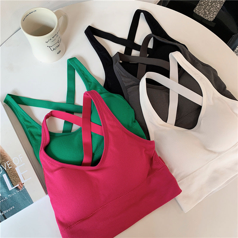 Women's Cross Back Strappy Crop Top | Backless Tank Top | Y2K Korean Style Fitted Cami | Multiple Colors