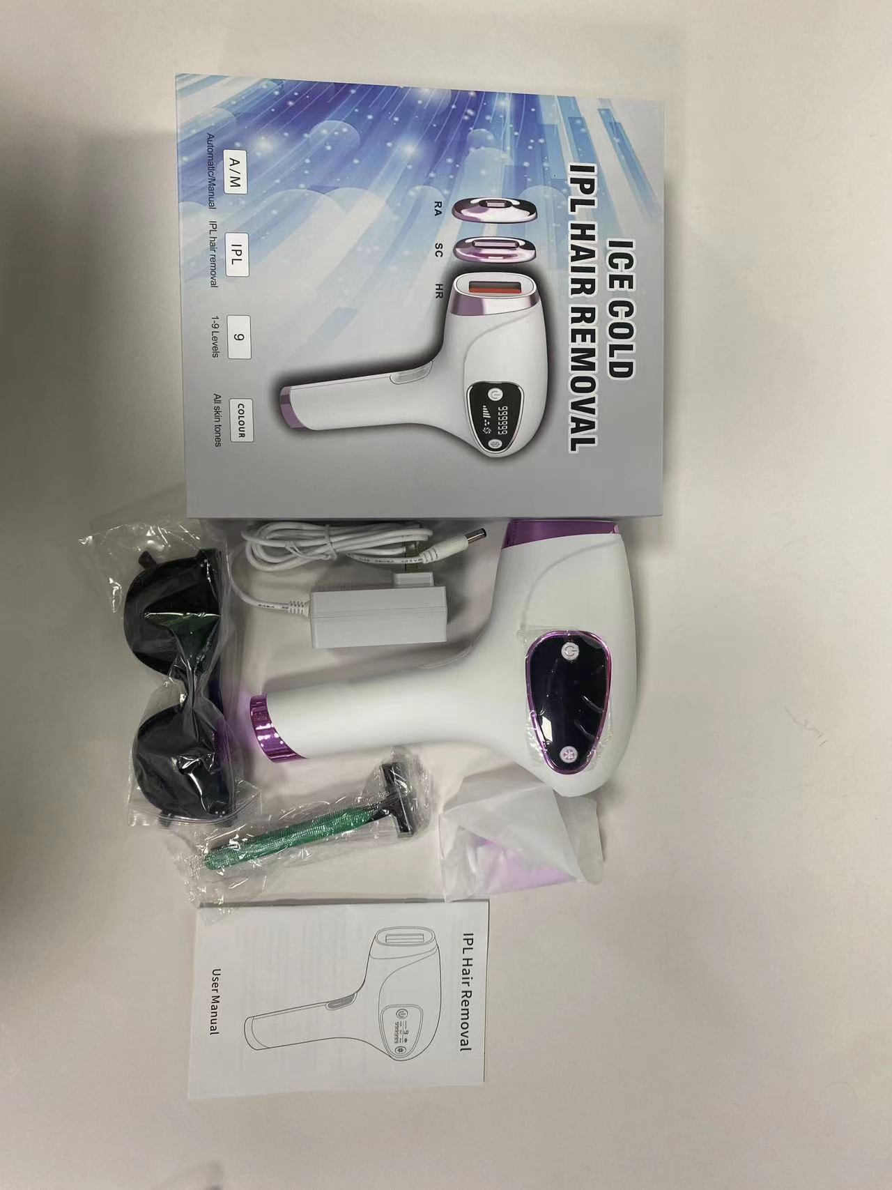 IPL Hair Removal Device 99% Hair Reduction | Permanent Painless At Home Laser Hair Remover | LCD Display | Ice Cool