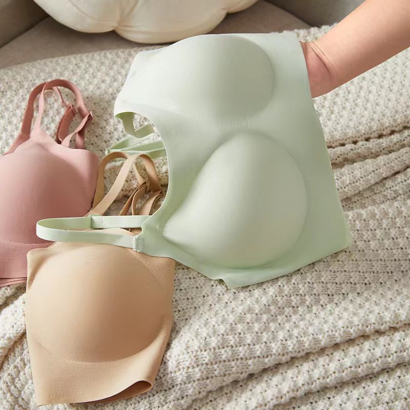 Seamless Invisible Bralette Women | Ultra Thin Strap Wireless Smooth Bra | No Wire Nude Skin Tone Comfort Bra