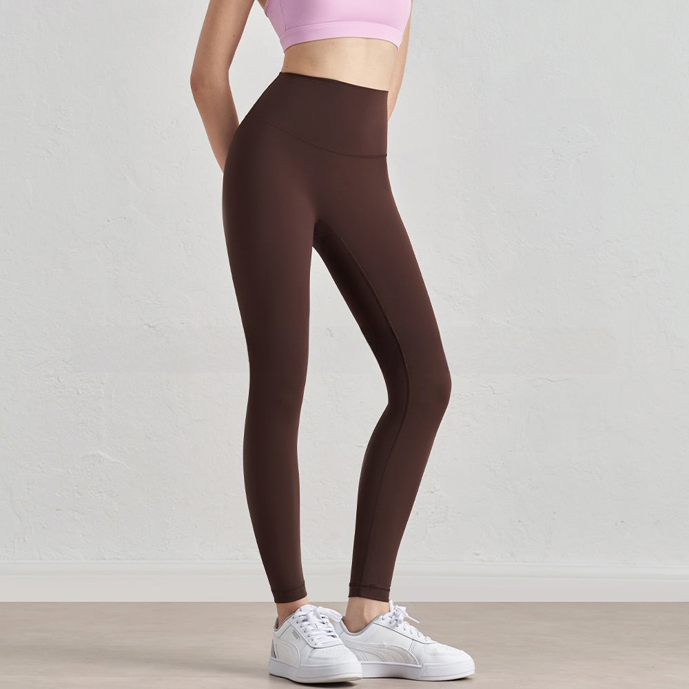 High Waist Yoga Leggings | Buttery Soft Squat Proof Athletic Tights | Women's Gym Workout Pants ? Chocolate Brown