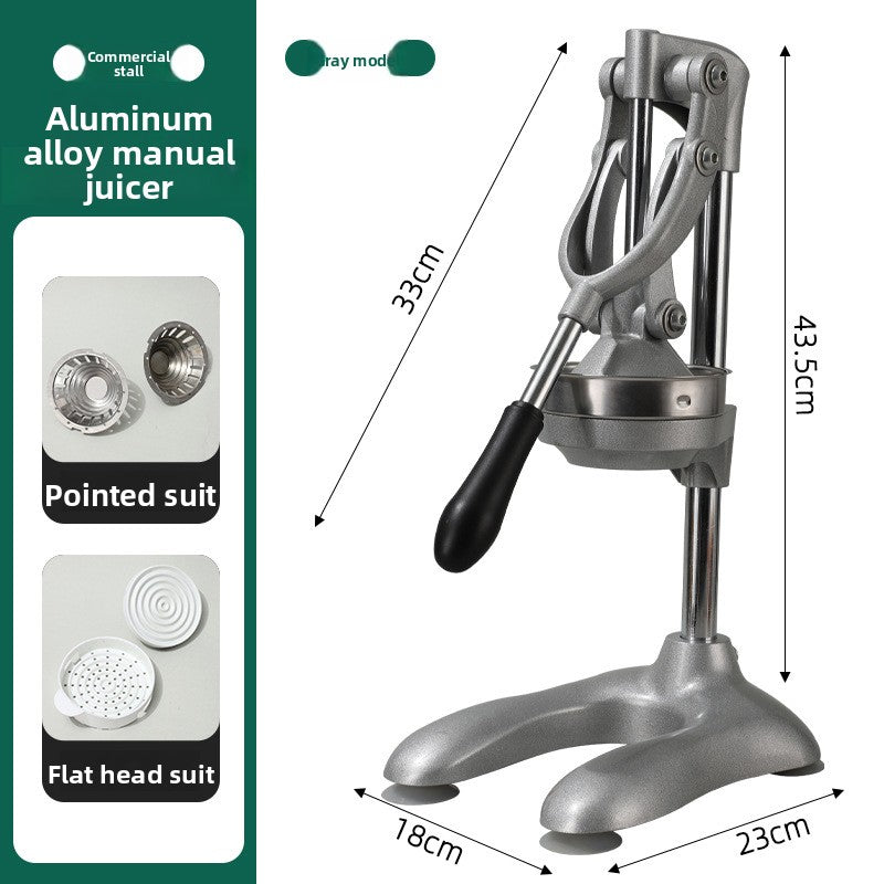 Heavy Duty Stainless Steel Manual Hand Press Juicer Dual Mode Citrus Squeezer with Non Slip Base for Orange Lemon Tangerine and Fruit Juice