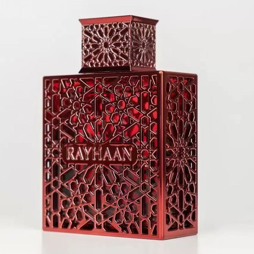Rayhaan Perfume | Luxury Arabian Eau de Parfum | Gold Islamic Geometric Bottle | Long Lasting Oriental Fragrance for Men & Women