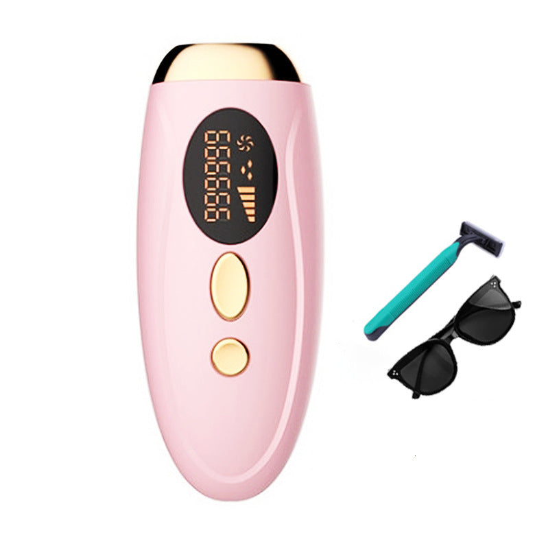 IPL Photon Rejuvenation Hair Removal Device Kit | Permanent Painless Laser Hair Remover | Includes Goggles Razor Charger & Manual | Rose Gold