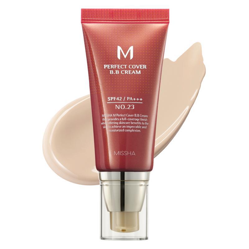 MISSHA M Perfect Cover BB Cream SPF42 PA+++ No.23 | Full Coverage Korean BB Cream Moisturizing Foundation