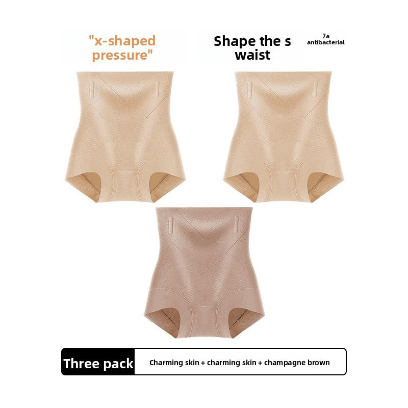 Pantaloncino Modellante Contenitivo a Vita Alta da Donna con Supporto Osseo | Nudo