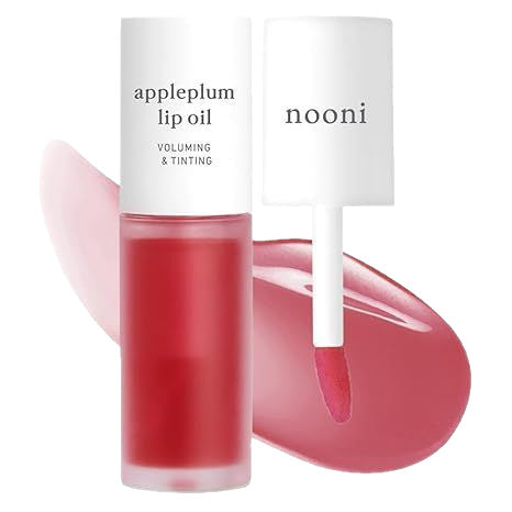 Nooni Appleplum Lip Oil - Voluming & Tinting Korean Lip Oil for Glossy, Plump Lips