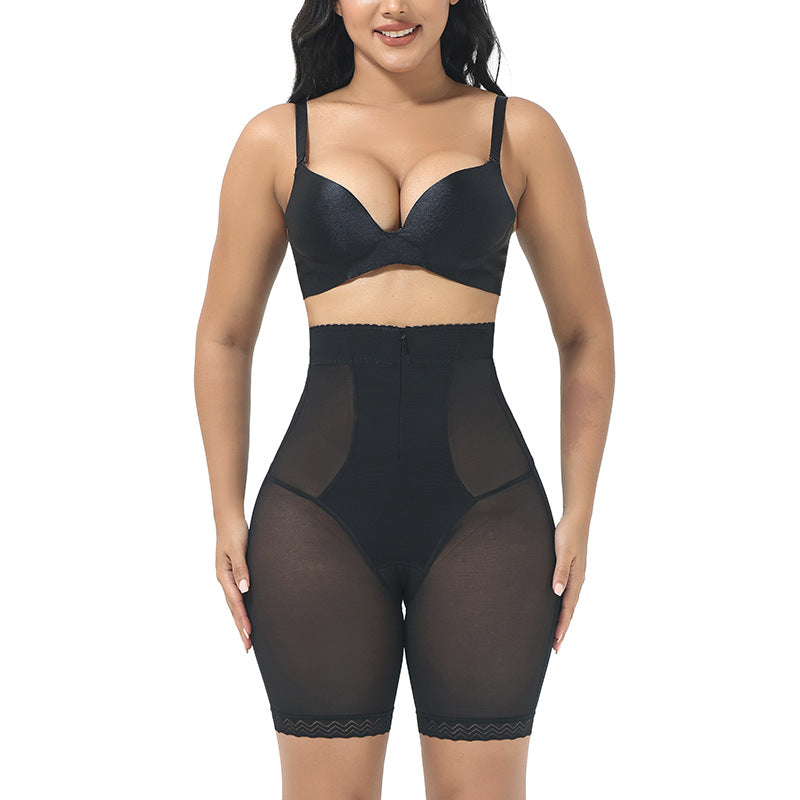 Black High-Waist Tummy Control Shapewear Shorts | Butt Lifter Body Shaper for Women | Plus Size Slimming Underwear