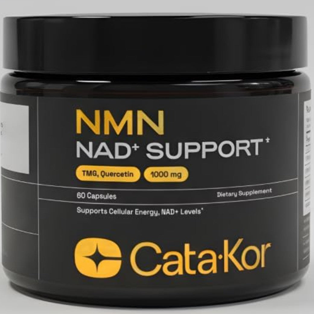 Cata-Kor NMN NAD+ Support 1000mg with TMG & Quercetin - 60 Capsules - Supports Cellular Energy & NAD+ Levels - Advanced Nicotinamide Mononucleotide Supplement for Anti-Aging & Longevity