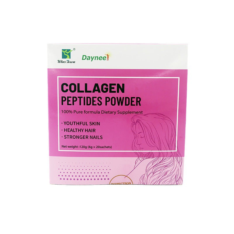 Daynee Collagen Peptides Powder | 100% Pure Formula for Youthful Skin Healthy Hair & Stronger Nails ? 20 Sachets x 6g Dietary Supplement