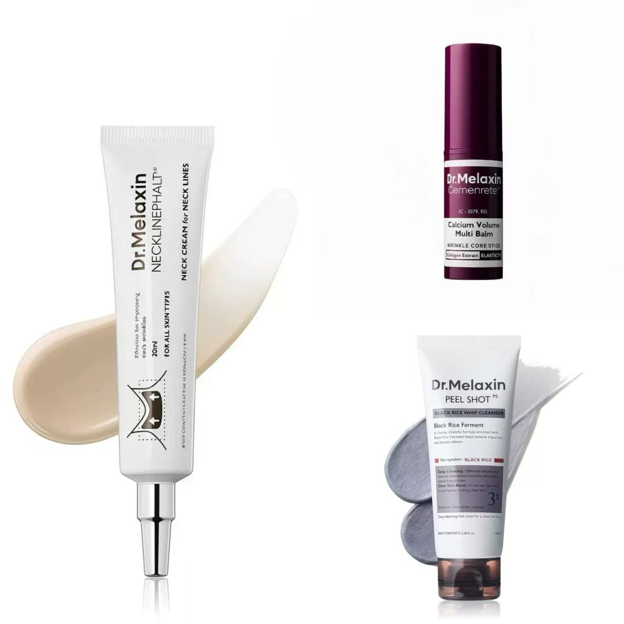 Dr. Melaxin Peel Shot Black Rice Whip Cleanser 100ml | Niacinamide Charcoal Deep Cleansing Face Wash | Korean Skincare