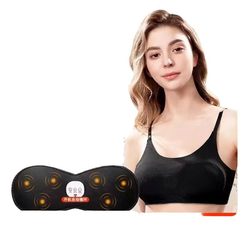 Electric Breast Massager Device | Heating Vibration Chest Massage Bra | Automatic Circulation Breast Care Massager